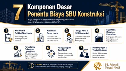 7 Komponen Dasar Penentu Biaya SBU Konstruksi